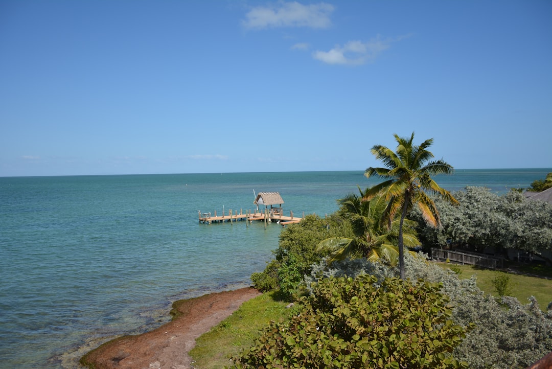 Seven Mile Bridge and turquoise water in the Florida Keys